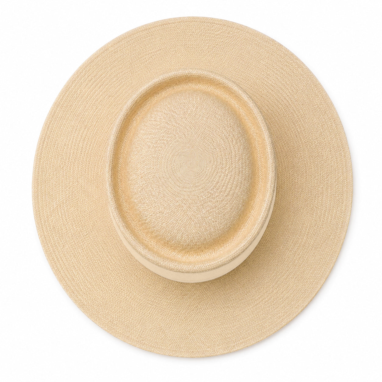 The 505 Colombian hat by Storm, showcasing a telescope crown, flat brim, in hand woven toquilla fino straw.